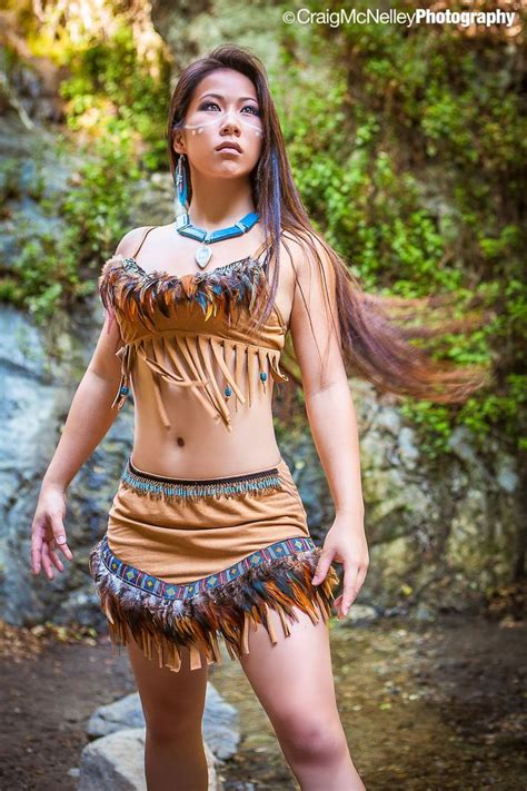 Photographer Pocahontas Photoshoot In Pocahontas Cosplay Cosplay Woman Sexy Cosplay