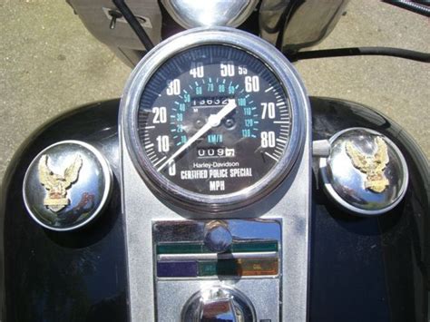 Original Oem Harley Davidson Certified Police Special Mph Speedometer
