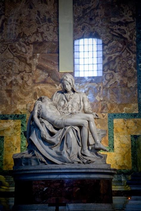 The Pieta Is A Masterpiece Of Renaissance Sculpture By Michelangelo