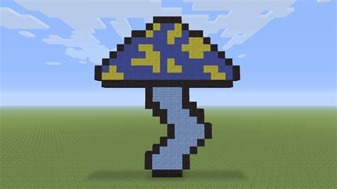 Minecraft Pixel Art Trippy Mushroom Youtube