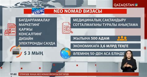 Елде Neo nomad визасы енгізілді - «Qazaqstan» Ұлттық телеарнасы