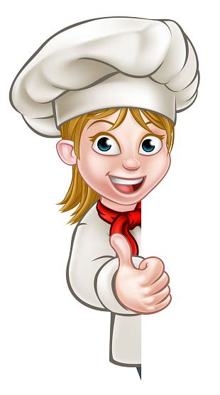 Chef Woman Cartoon Cook Stock Illustration Download