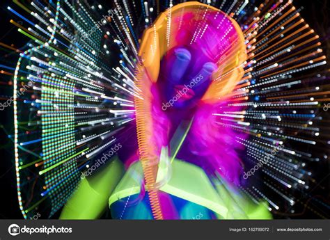 Glow Uv Neon Sexy Disco Female Cyber Doll Stock Photo By Dubassy