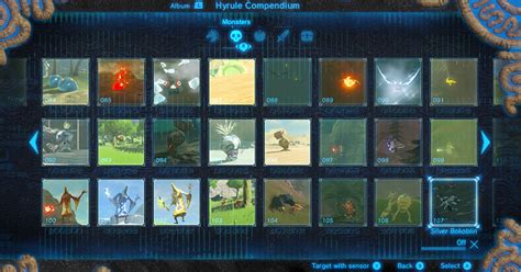 How To Complete The Hyrule Compendium Zelda Breath Of The Wild Botw