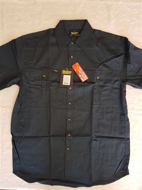 Bisley Original Cotton Drill Shirt Short Sleeve Bs1433 New Ebay
