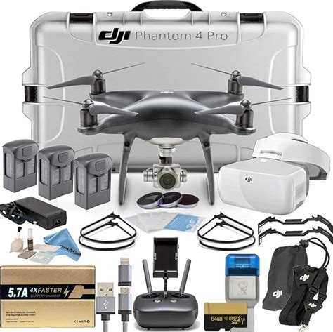 Dji Phantom 4 Pro Obsidian Quadcopter Executive Fpv Bundle