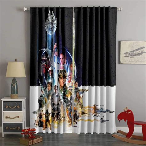 3d Printed Star Wars Style Custom Living Room Curtains Westbedding