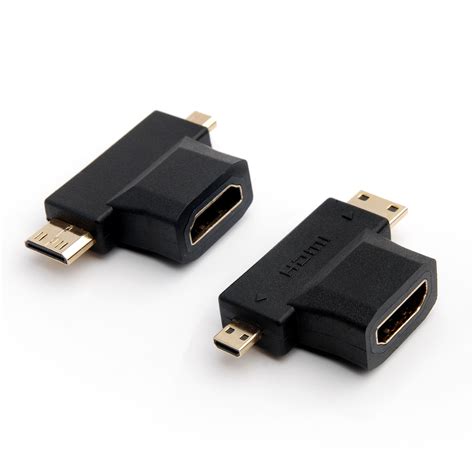 Gearit Hdmi Adapter 2 In 1 Hdmi Type A To Mini Hdmi Type C Male