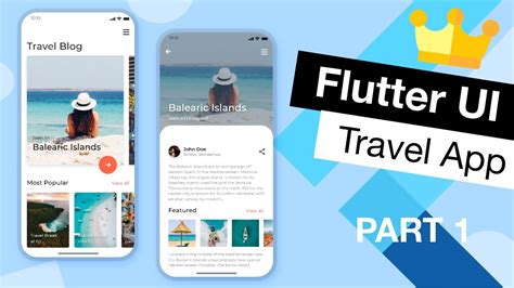Flutter Ui Travel App Tutorial App From Scratch Part 1 Youtube