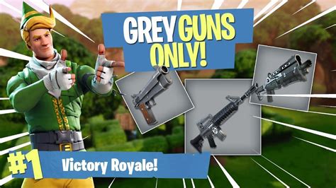 Grey Guns Challenge In Fortnite Victory Royal Youtube