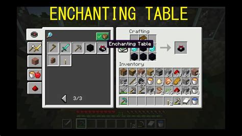 How To Craft Enchanting Table Minecraft Gameplay Youtube