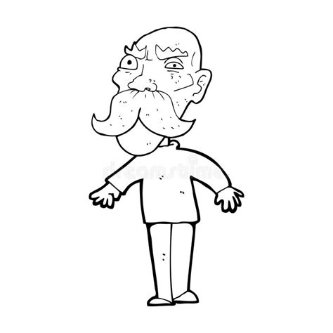 Cartoon Angry Old Man Stock Illustration Illustration Of Grandfather