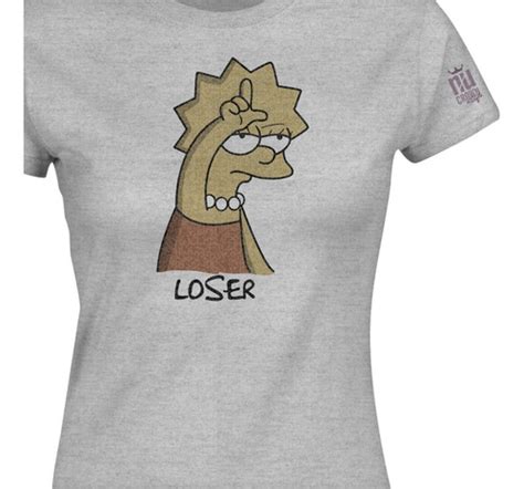 Camiseta Lisa Simpson Loser Los Simpson Mujer Ikgd Mercadolibre