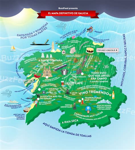 El único y definitivo mapa que necesitarás para entender Galicia Mapa