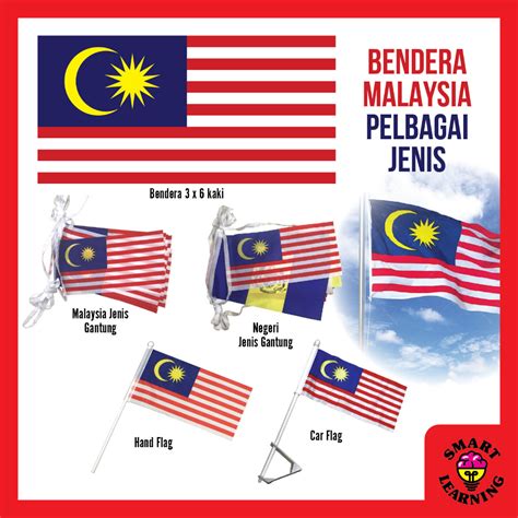 Ready Stocks Bendera Malaysia X Merdeka Car Flag Hand Flag
