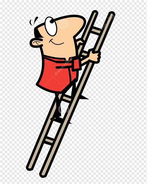 Climbing Cartoon Drawing Cartoon Climbing Ladder Cartoon Character