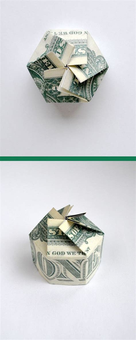 Amazing Money Box With Lid Hexagon Dollar Origami T For Birthday