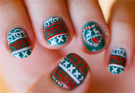 Phd Nails Challenge Your Nail Art Ugly Christmas Sweater Stamping