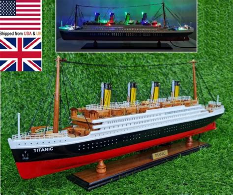 Titanic Wooden Model Ocean Liner White Star Line Cruise Special Birthday Gift Picclick