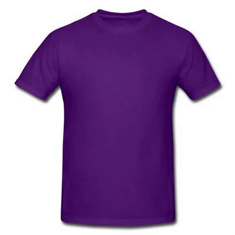 S Round Mens Purple Plain Cotton T Shirt At Rs In Nagercoil Id