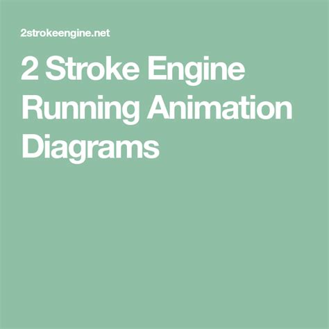 The edge of the triangle (start and end of stroke) should be angled like in picture. 2 Stroke Engine Running Animation Diagrams | Engineering ...