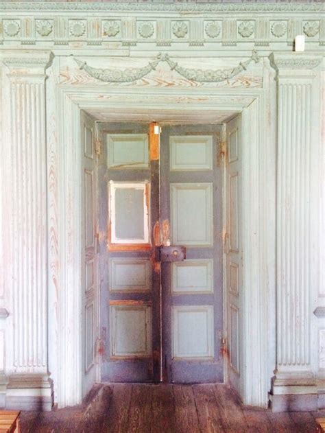 Historic Interior Double Doors At Drayton Hall Architectural
