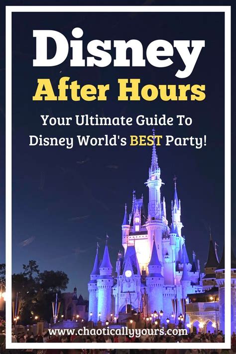 Disney After Hours The Ultimate Magic Kingdom Guide Disney World