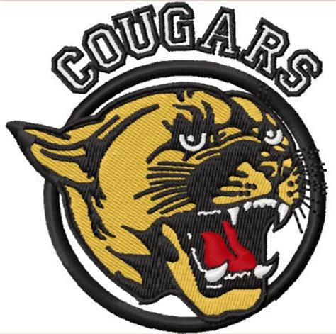 Instant Download Cougar Mascot Embroidery Design Machine Etsy