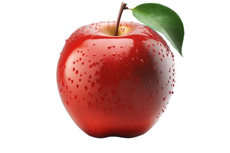 Free Fresh Red Apple Isolated On Transparent Background Generative Ai