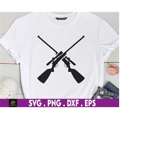 Crossed Scoped Rifles Svg Hunting Rifle Svg Rifle Png Rif Inspire