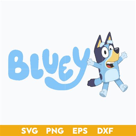 Bluey Logo Svg Bluey Svg Cartoon Svg Png Dxf Eps Digital F Inspire