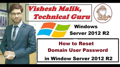 How To Reset Domain User Password In Windows Server 2012 R2 Youtube