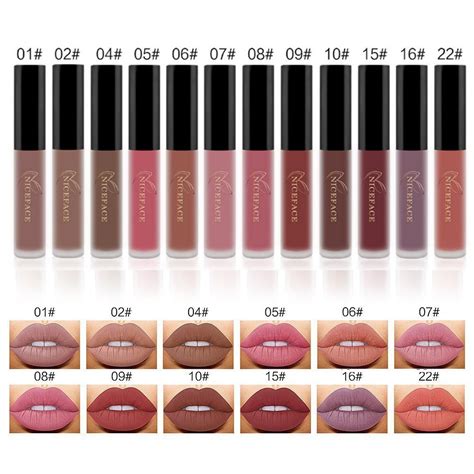 Buy Matte Nude Lipstick Set Niceface Colors Waterproof Long Lasting