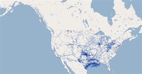 Us Natural Gas Pipelines United States Of America Gis Map Data