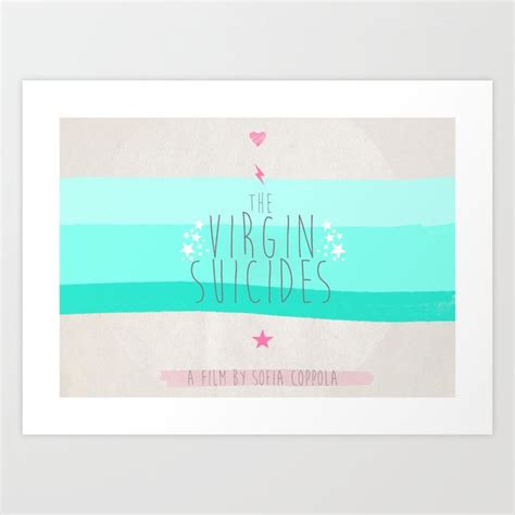 The Virgin Suicides Minimal Movie Poster Art Print By Mssarahkane Society6