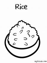 Rice Coloring 51kb 958px sketch template