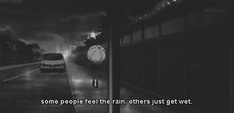 Discover images and videos about anime gif from all over the world on we heart it. gif quote Black and White sad anime rain feel | i am fighting | Pinterest | Sad anime, Sad anime ...