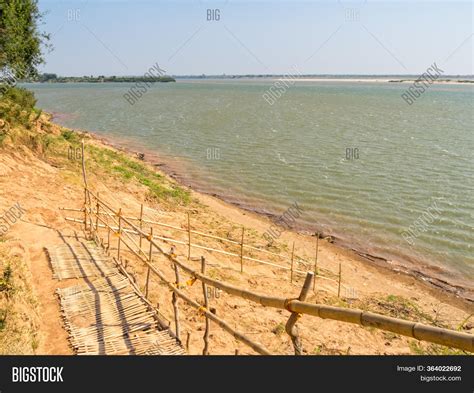 Sandy Bank Mekong Image And Photo Free Trial Bigstock