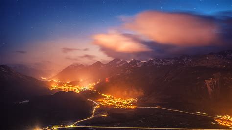 Switzerland Night 4k Hd World 4k Wallpapers Images Backgrounds