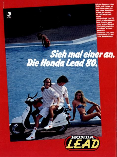 Honda Lead Ad 1982 Bravo Posters