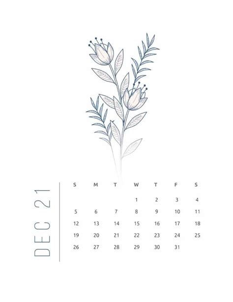 Floral Frame 2021 Calendar World Of Printables Calendar Printables