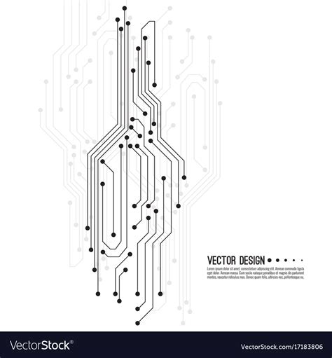 Electronic Motherboard Royalty Free Vector Image