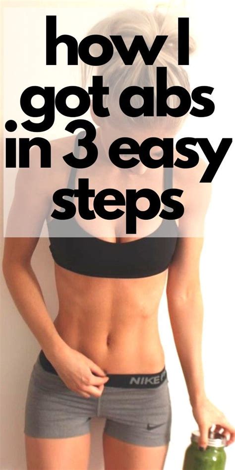 How To Get Abs In 3 Simple Steps Fail Proof How To Get Abs Abs Workout For Women Get Abs Fast
