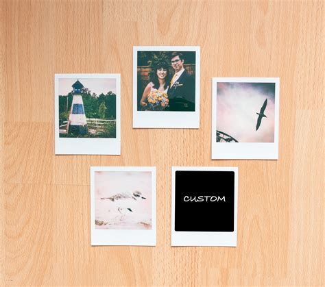 Custom Color Polaroids Personalized Instant Square Film Etsy Uk