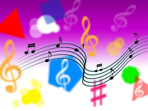 Music Background Shows Tune Jazz Classical Stock Illustrations 38