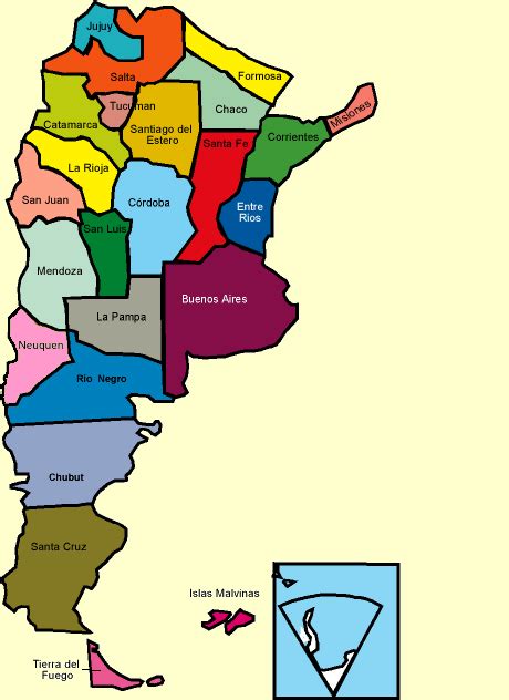 Mapa De Argentina Con Nombres Provincias Y Capitales 【para Descargar E