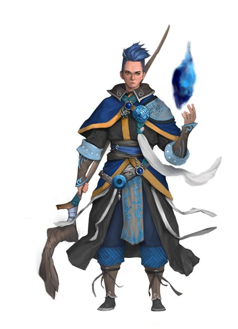 Artstation Blue Wizard Juntae Min Character Art Dungeons And