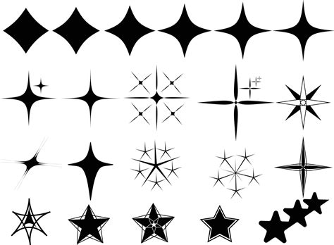 Conjunto Vectorial De Estrellas Y2k Y Elementos Retrofuturistas Para La