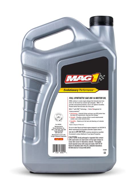 Mag 1 Full Synthetic 0w 16 Motor Oil