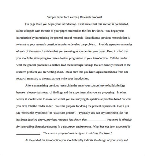 Free 13 Sample Research Paper Proposal Templates In Pdf Ms Word